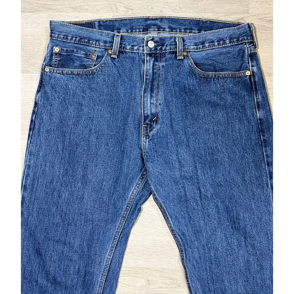 Levis 505 Straight Leg Jeans Men's 38x29 Blue Medium Wash Regular Denim Casual
